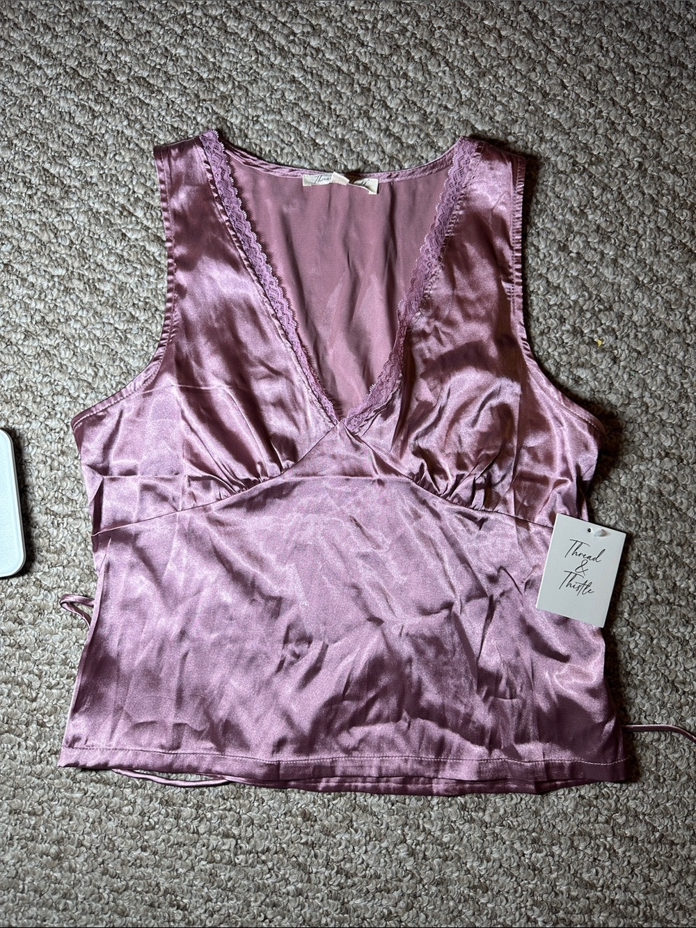 V-Neck Cami in Dusty Rose